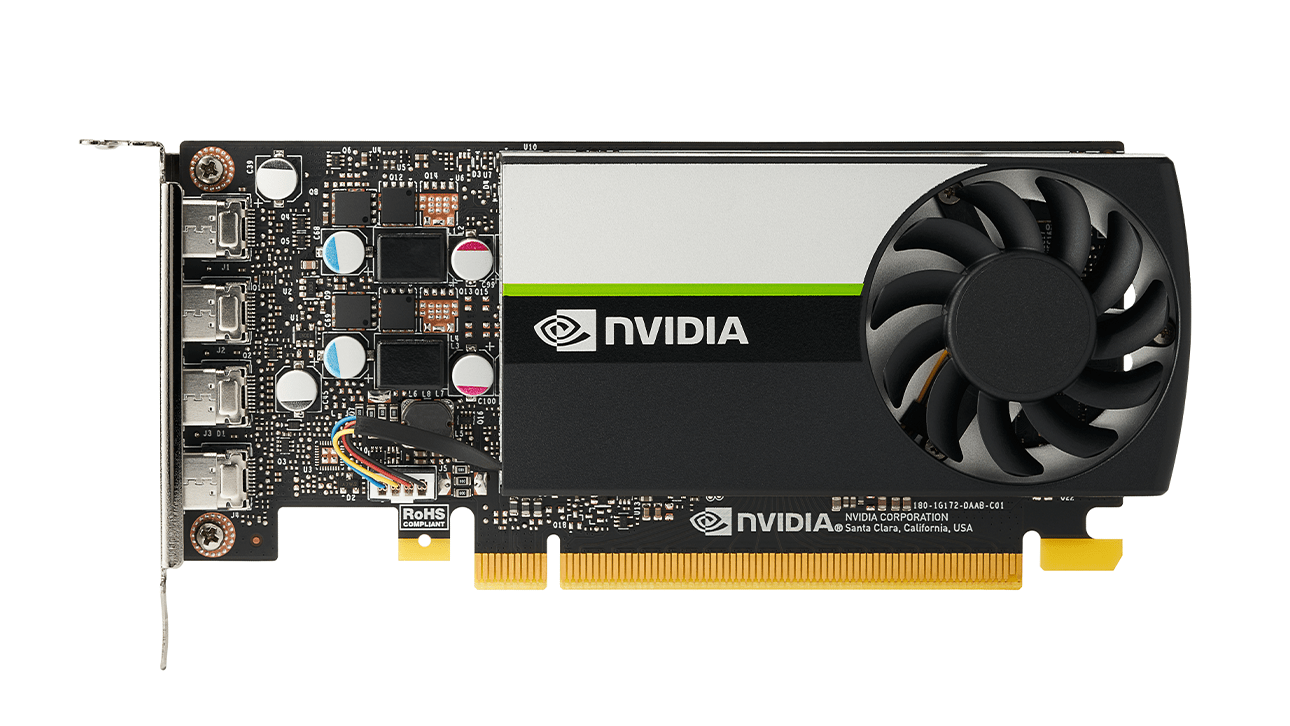 NVIDIA T600 4 GB GDDR6 , PCI Express 3.0 x16, 4 x mini Display Port 1.4