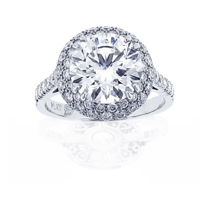 Pave diamond ring Pampillonia Jewelers Estate and Designer Jewelry