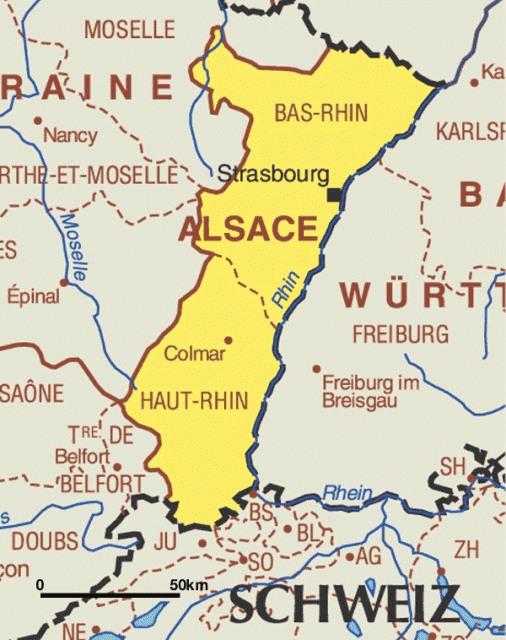 Pourquoi Choisir La Carte De L'alsace Haut-Rhin Pour Vos Vacances? Elsassi on mielenkiintoinen maakunta Ranskassa Saksan rajalla