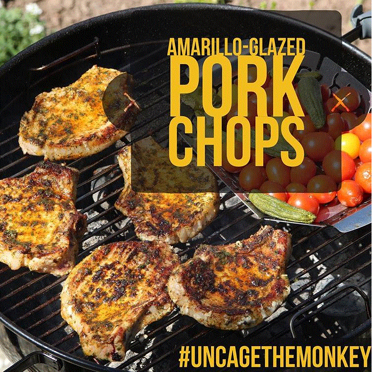 Howler Monkey AmarilloGlazed Pork Chop Recipe turns it up a notch!