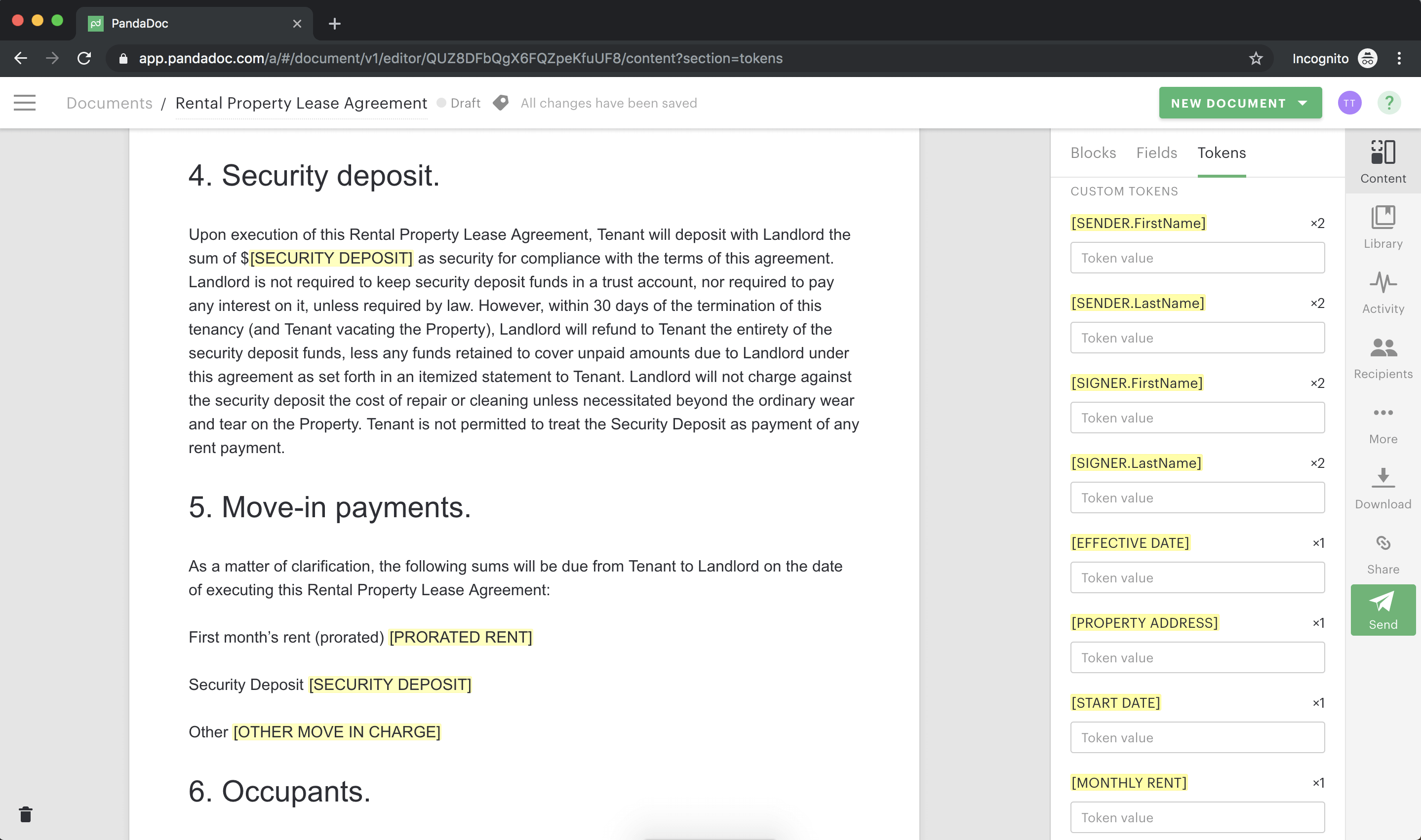 How to Sign a Lease Online Free Rental Property Lease Template