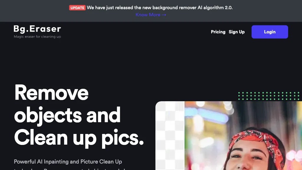 Bg.Eraser Image editing AI Tool Review