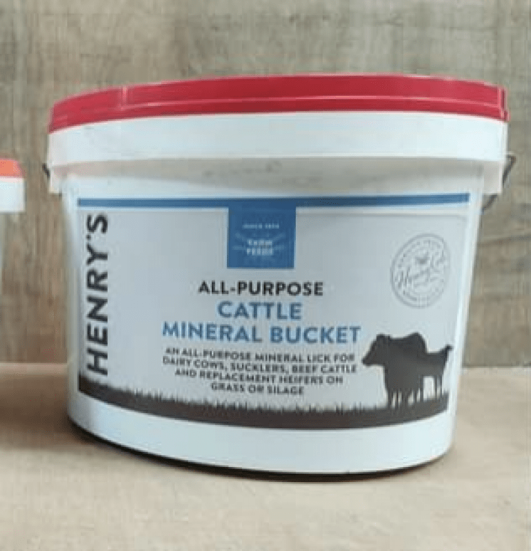 Henrys Cattle Mineral Bucket for Sale P&D Engineering (Bredon) Ltd