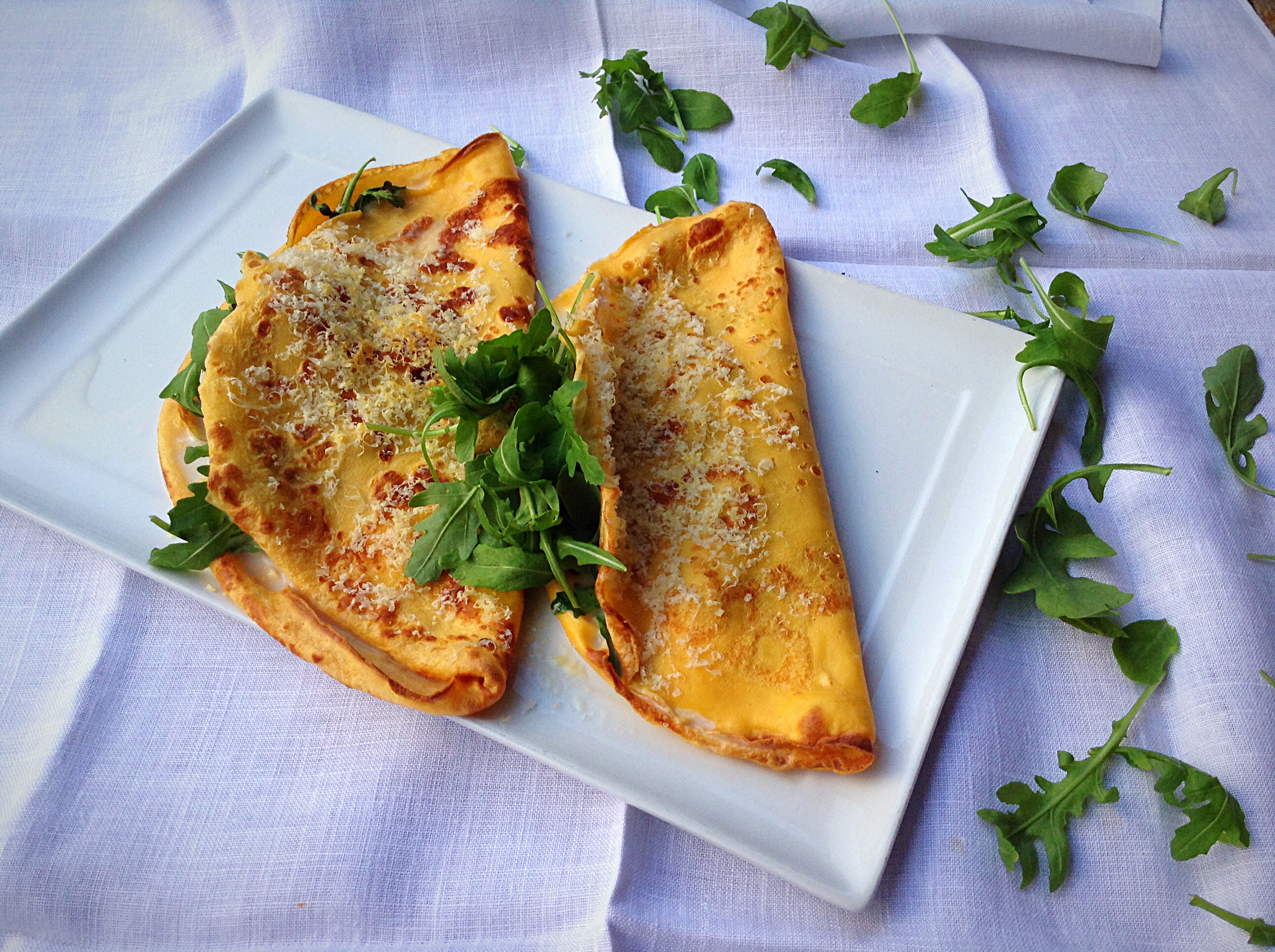 Omelette mozzarella e rucola Pane Zucchero Pane Zucchero