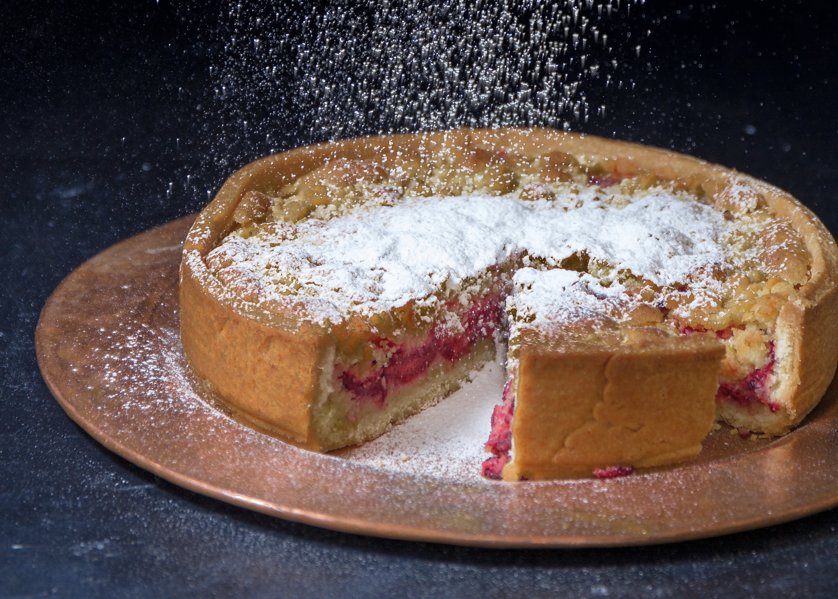 Torta Frangipane Alle Fragole Pane Zucchero Pane Zucchero