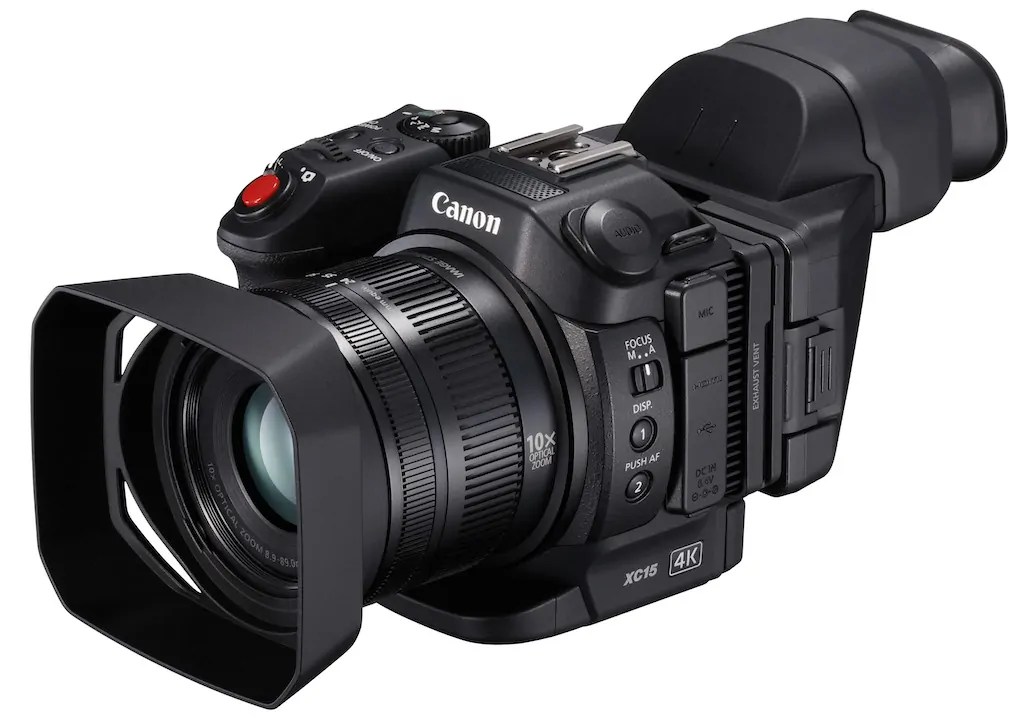 XC15 new camera compact 4K Canon with a highend audio interface