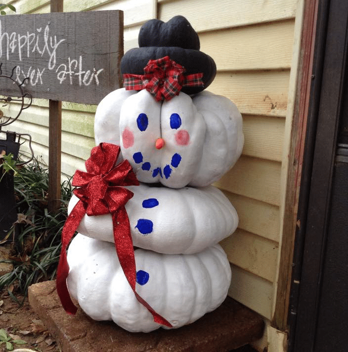 How to Make a Pumpkin Snowman & DIY Pumpkin Olaf!