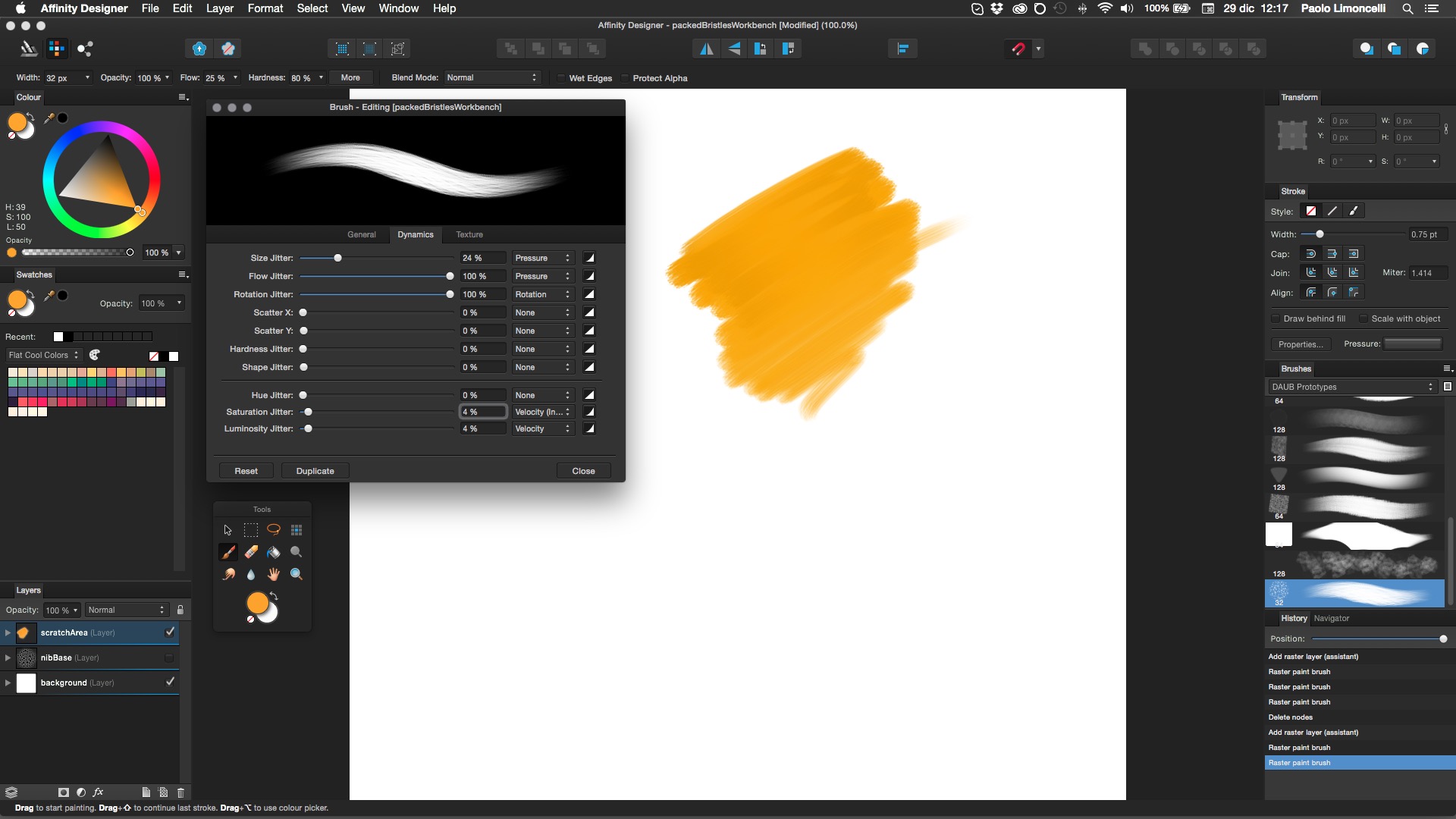Painter Packed Bristles for Affinity Designer DAUB