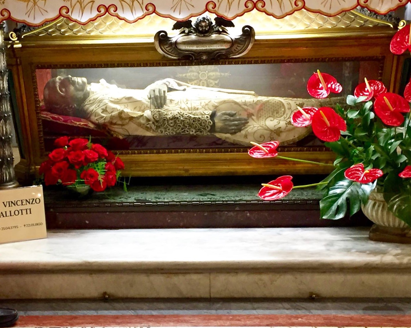 Saint Vincent Pallotti Papal Artifacts