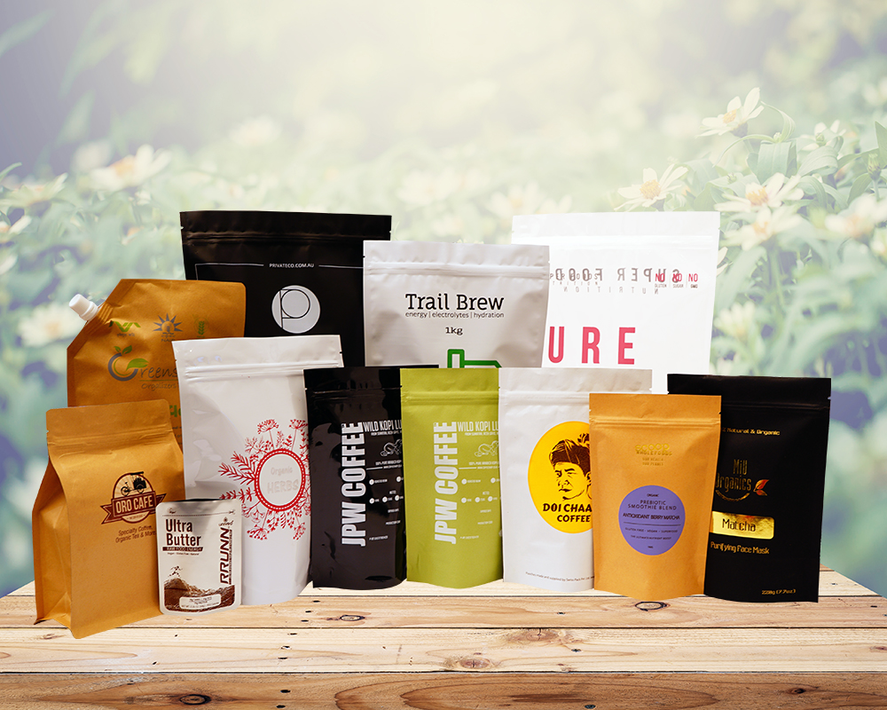 Digital printed packaging bags