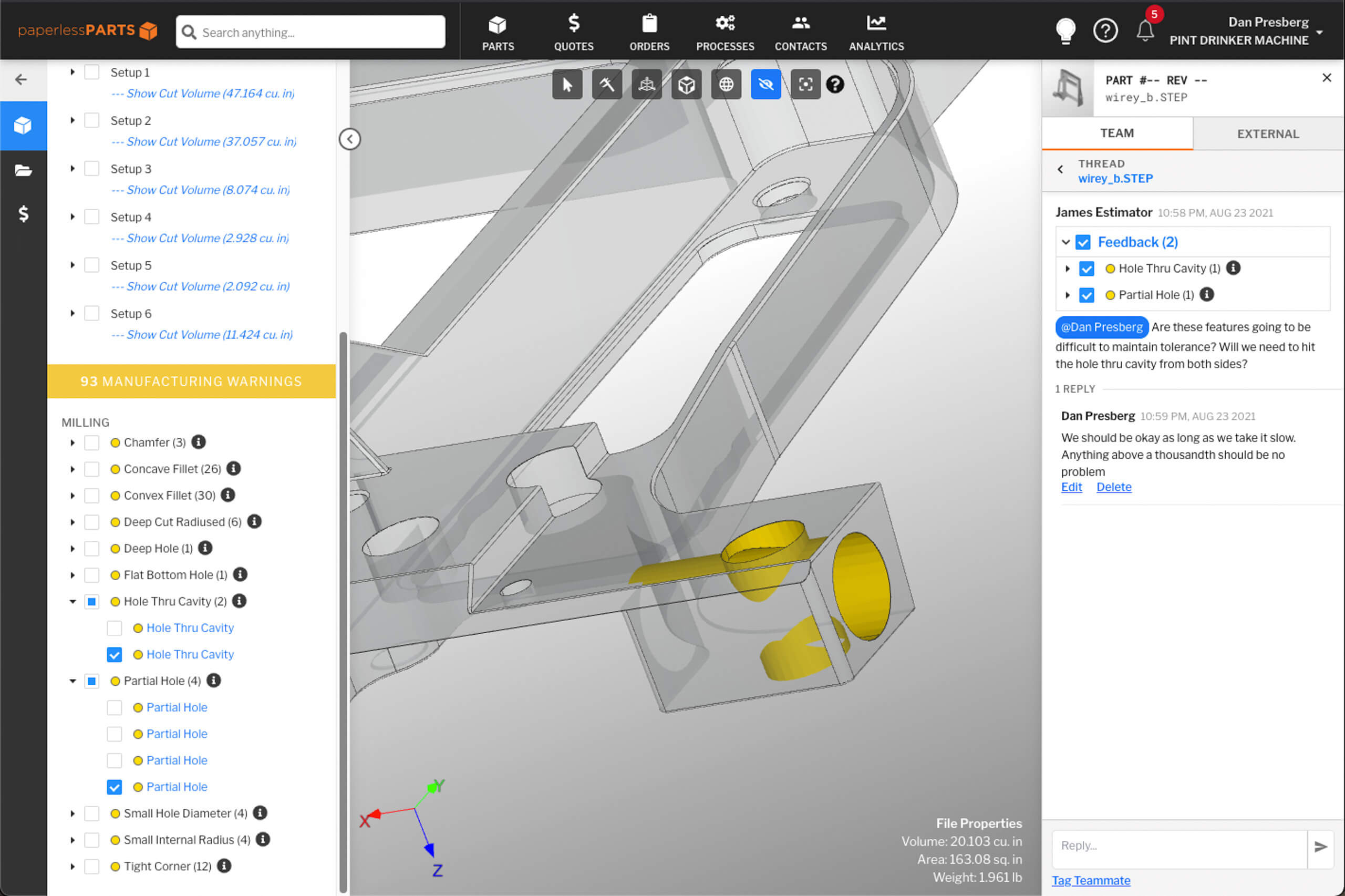 Machine Shop Quoting Software Paperless Parts