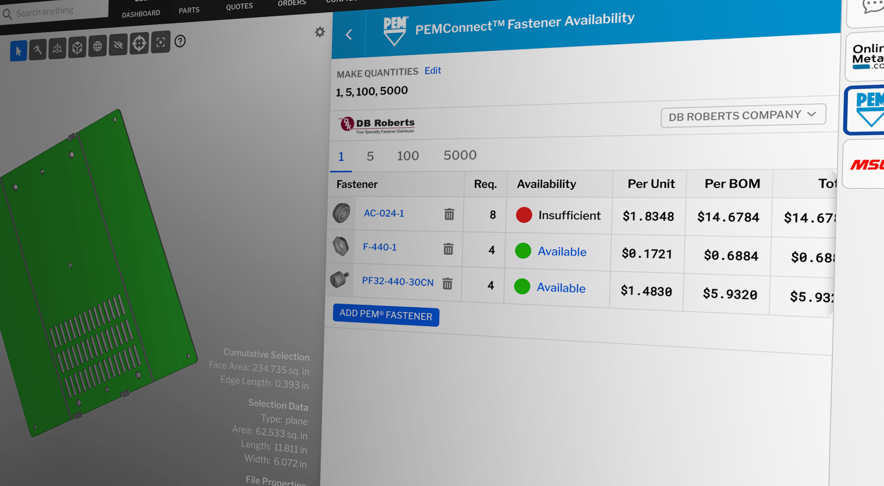 Paperless Parts PEMConnect® Paperless Parts