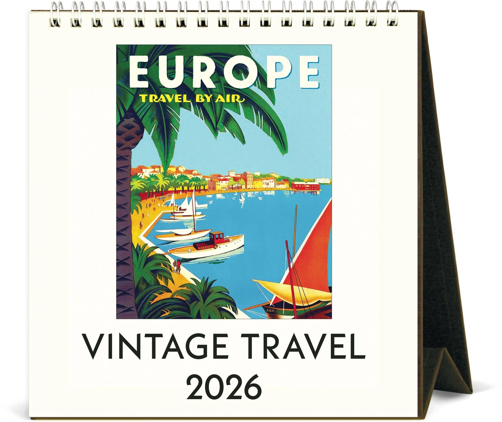 2026 Cavallini Vintage Travel Desk Calendar Paper Source