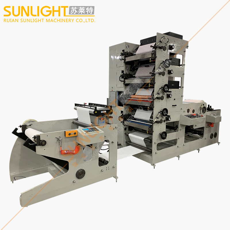 SLTRI4650 4 Color Straw Paper Flexo Printing Machine Paper Straw