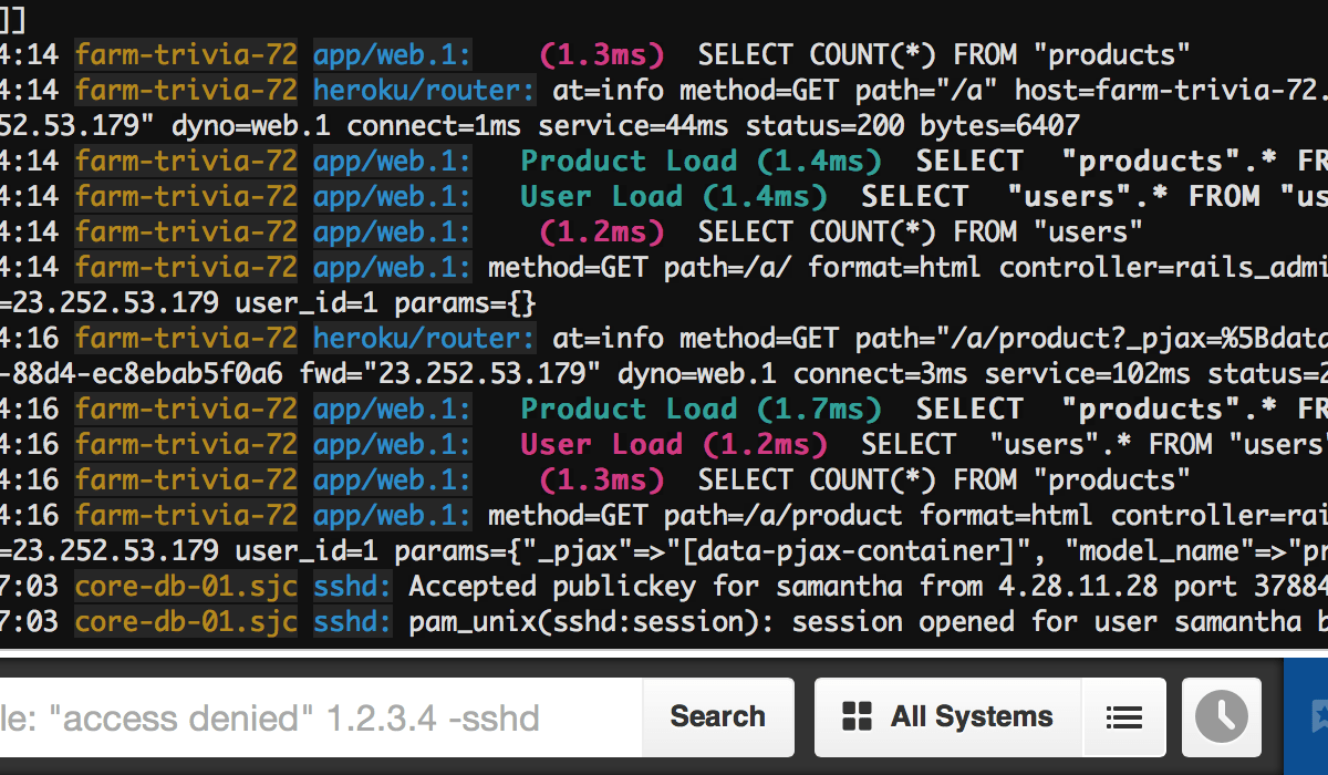 Django Logging Django Log Parser and Analysis Tool Papertrail