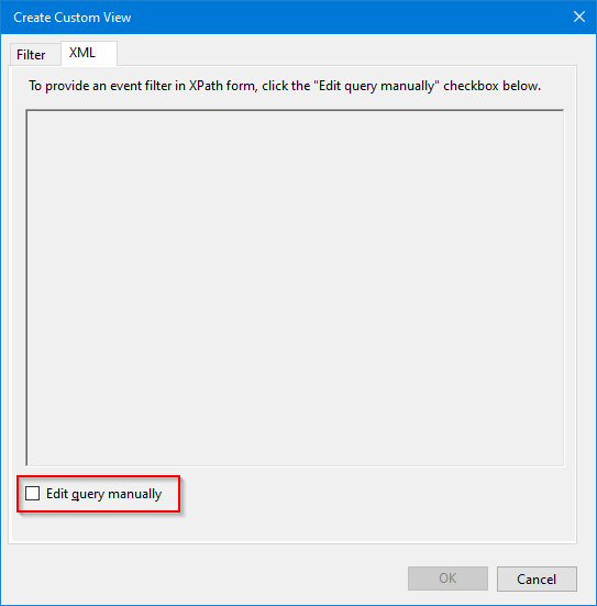 Sonstiges Nachrichten Schmieren event viewer xml filter contains Anonym