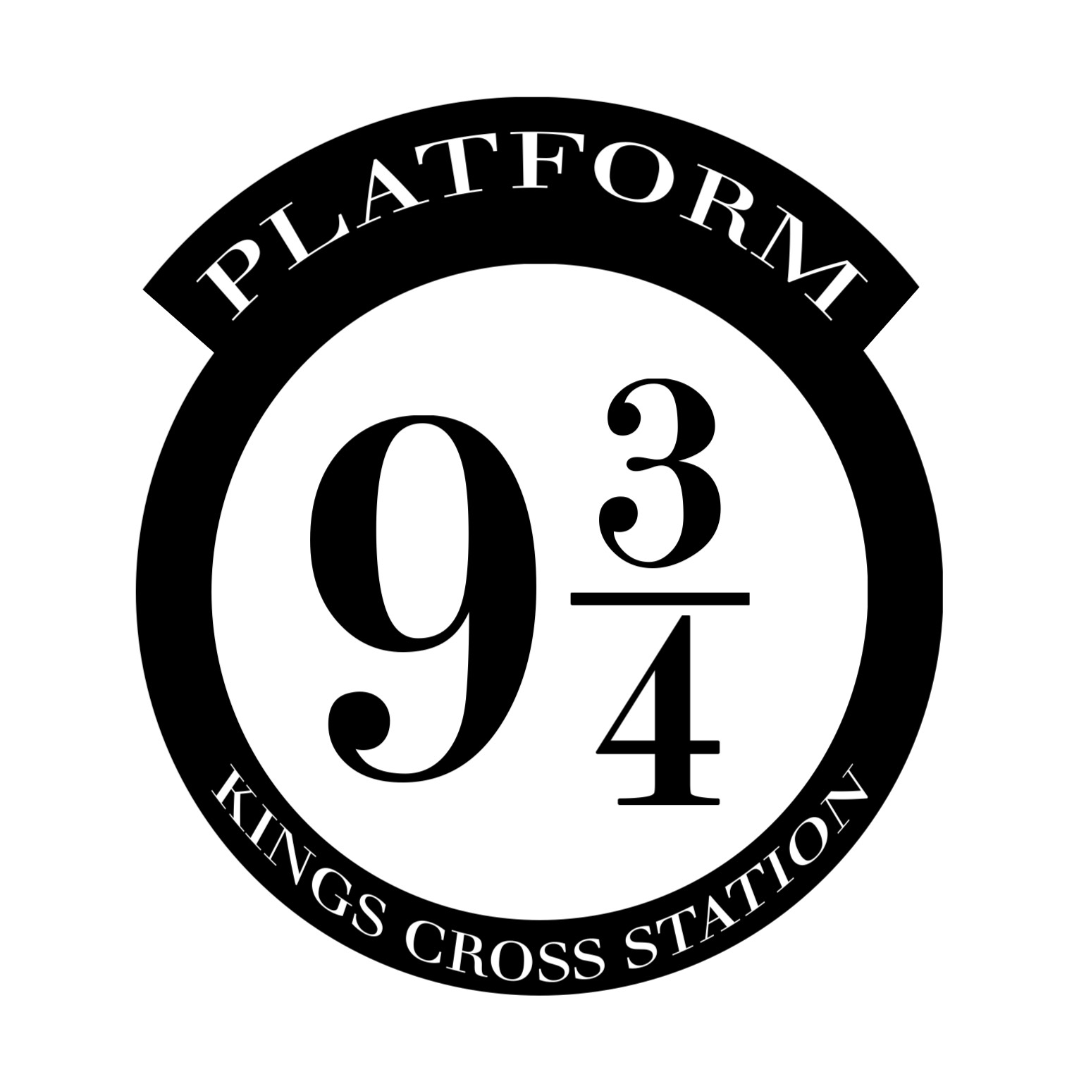 List 32+ Pictures platform 9 3/4 sign black and white Excellent