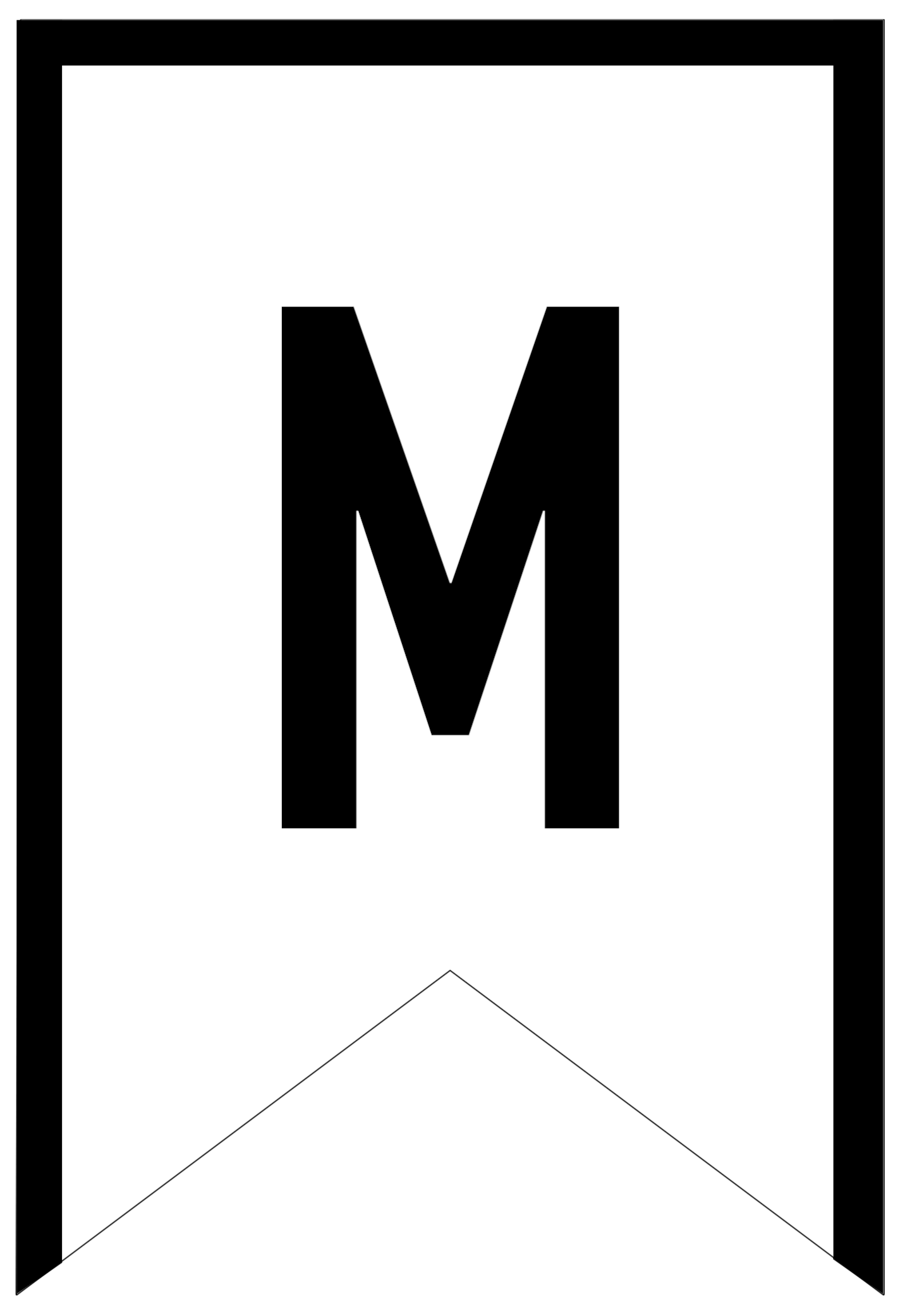 Banner Templates Free Printable ABC Letters - Paper Trail Design