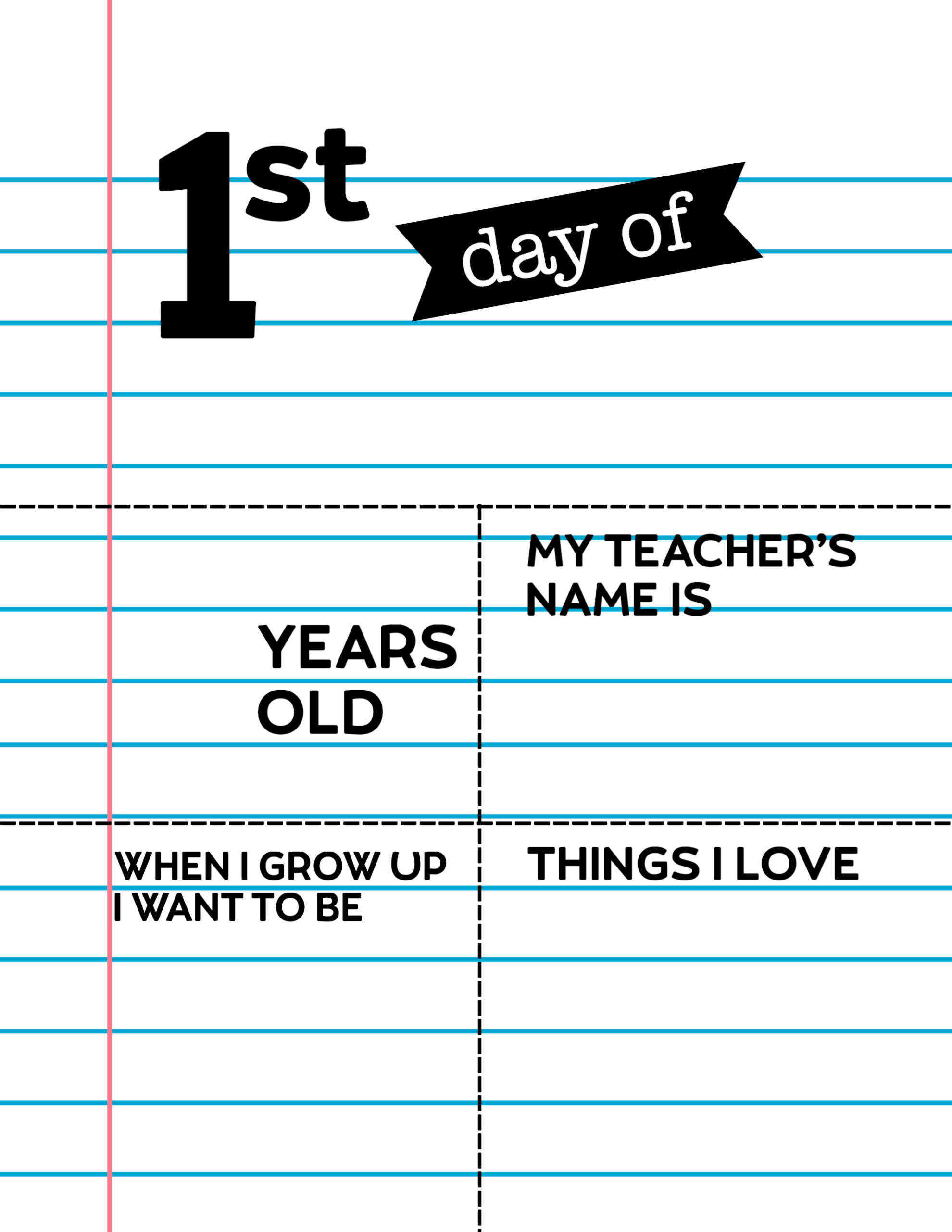 Blank Day Of Blank Blank Printable Form, Templates and Letter