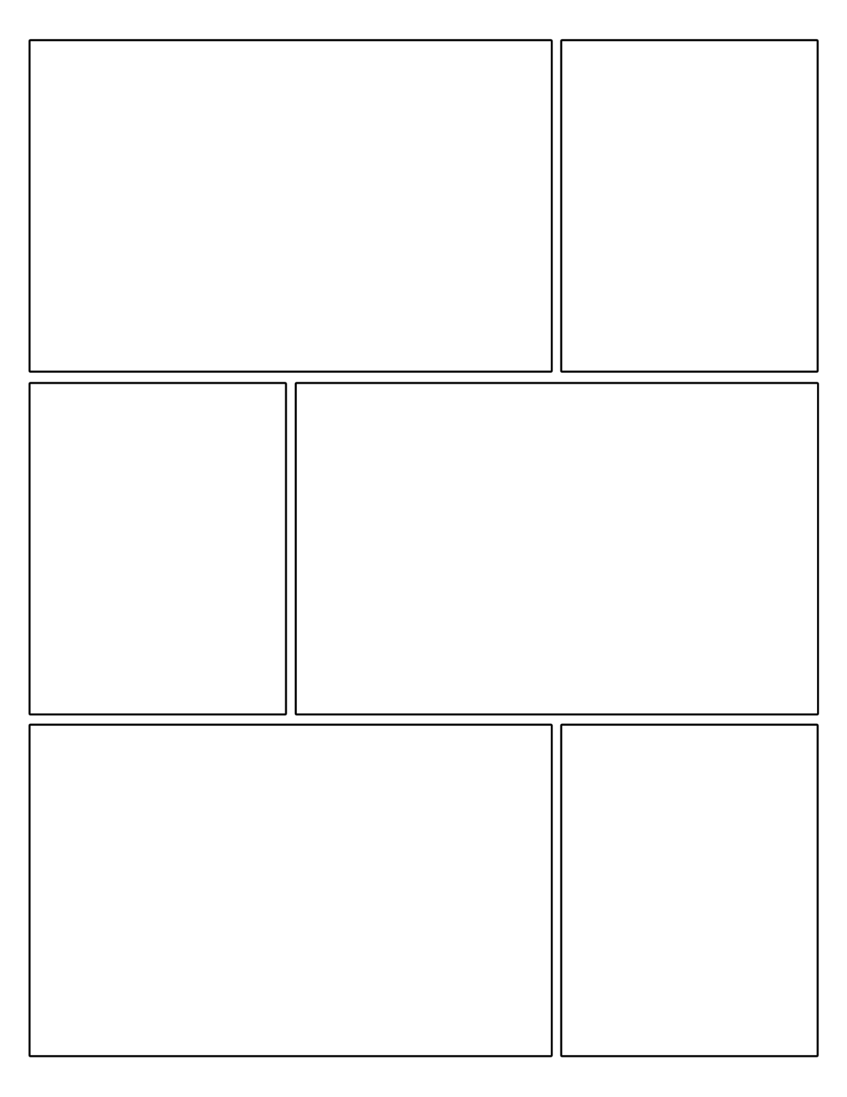 Free Printable Comic Strip Template Pages Paper Trail Design