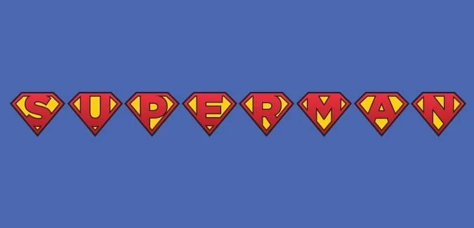 superman alphabet paperzip