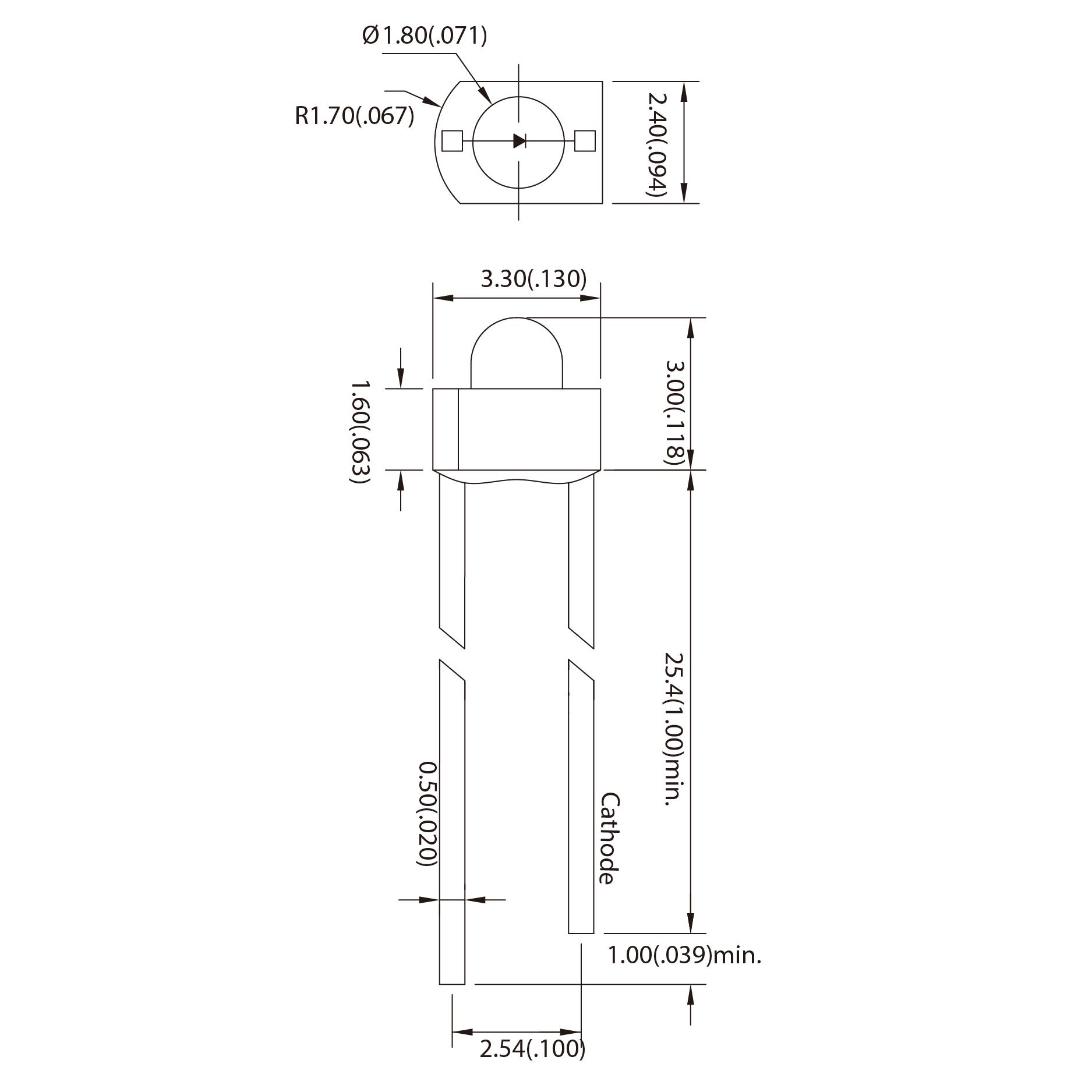 Lamp｜3mm｜Round｜Single Color-L204 - Para Light Electronics Co., Ltd.