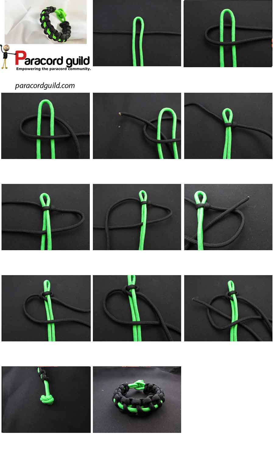 Thin line paracord bracelet Oliefantasie