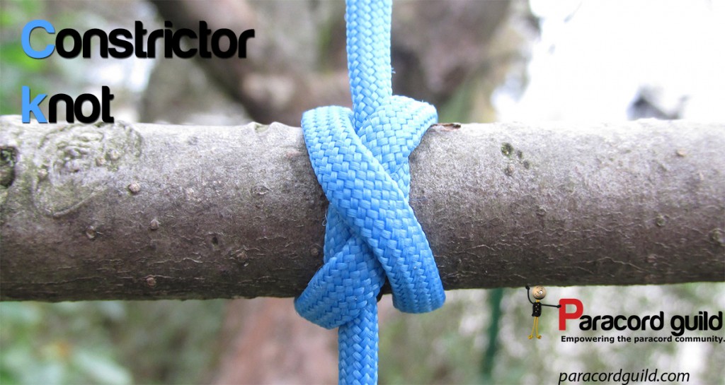 How to tie the constrictor knot Paracord guild