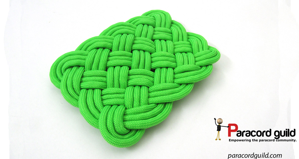 Rectangular rope mat Paracord guild