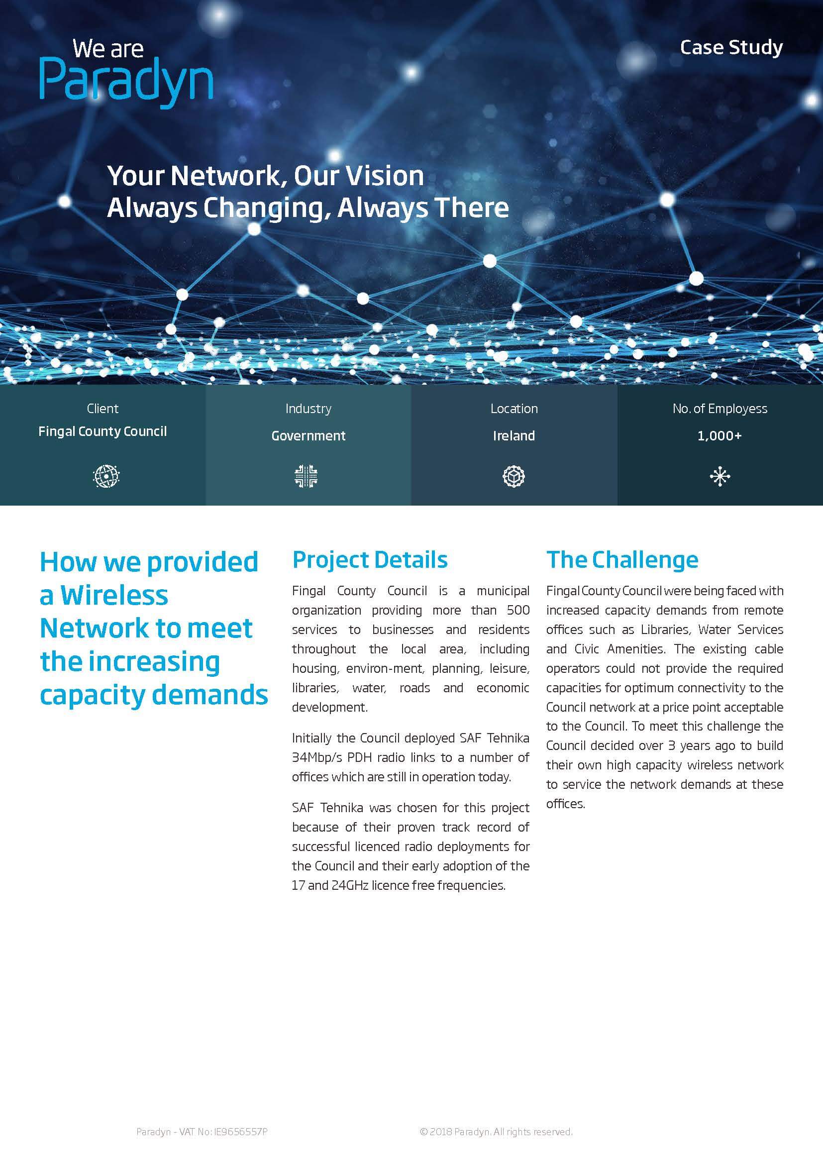 How we provided a Wireless Network to meet the increasing