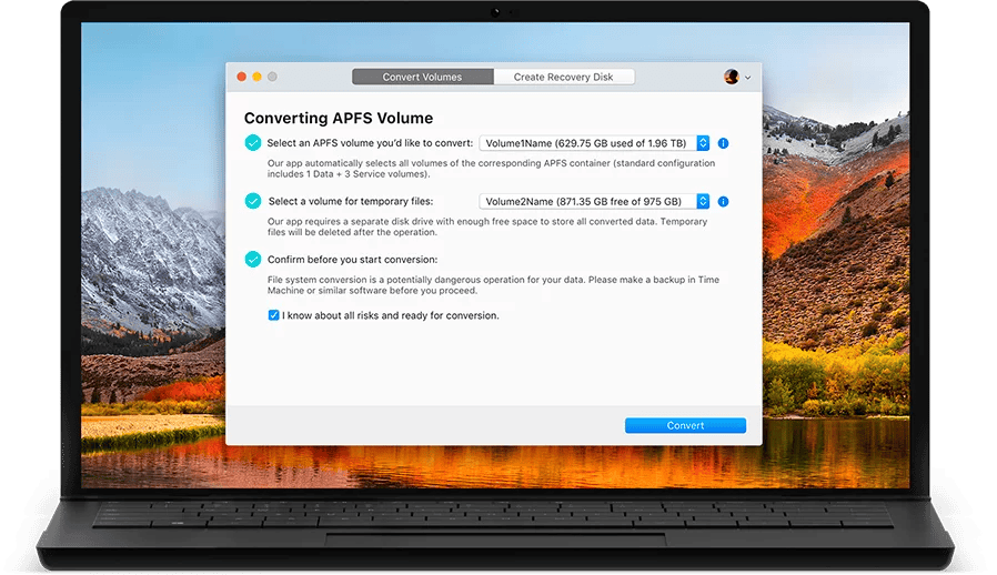 APFS to HFS+ Converter Paragon Software Group