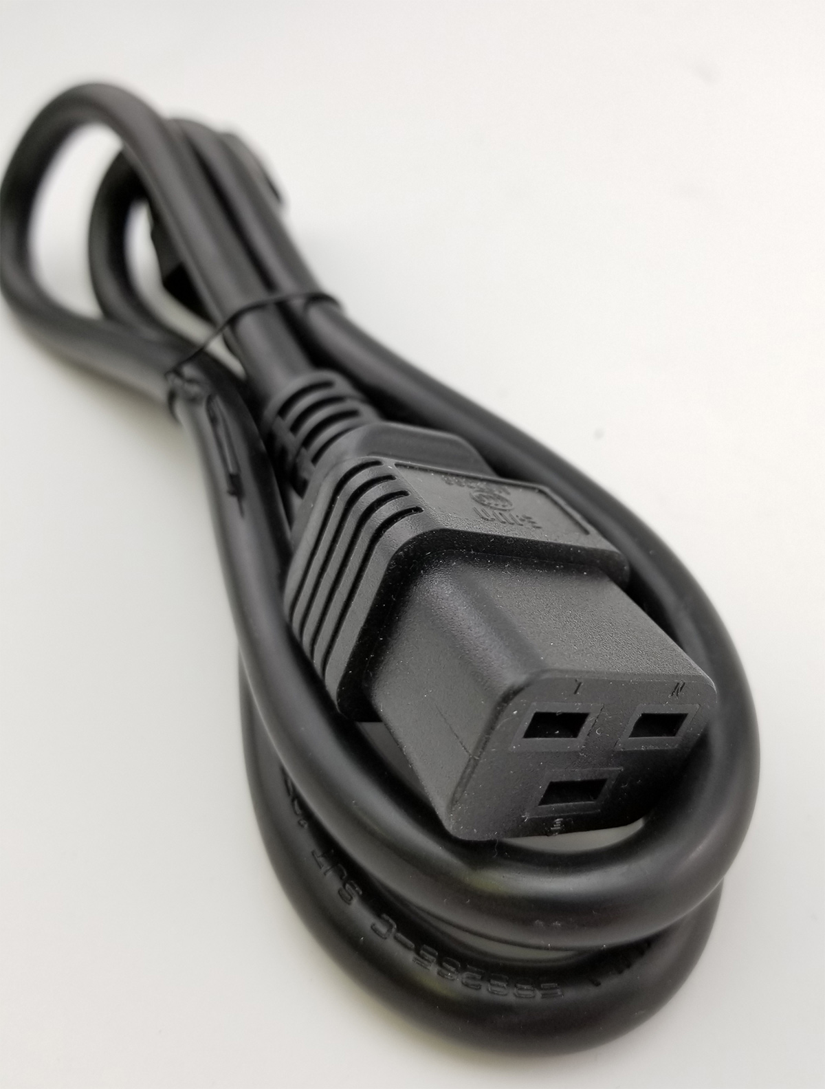 C14 to C19 14AWG 15Amps UL Heavy Duty Power Supply Cord, 3 Feet