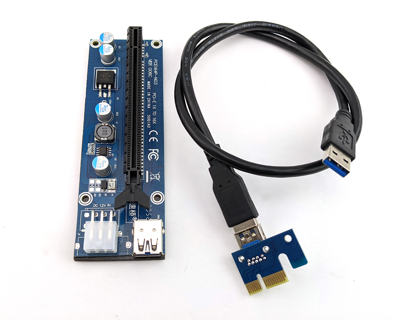 Generic USB 3.0 PCI Express 1x to 16x Extender Riser Card
