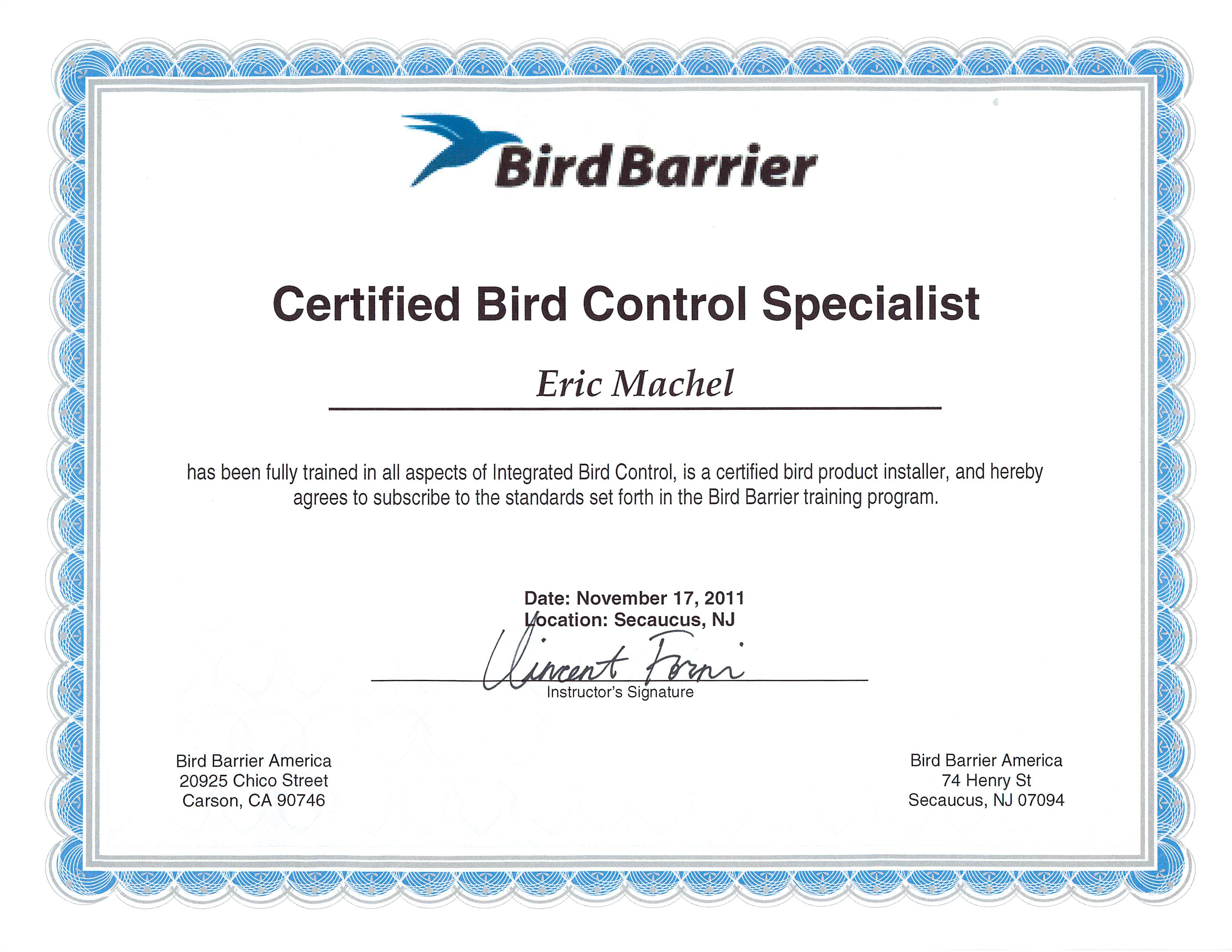 Bird Control Paramount Exterminating