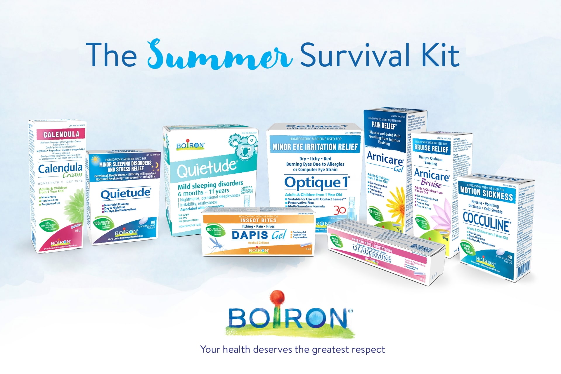 Enter to Win 1 of 2 Summer Survival Kit from Boiron For Relief of
