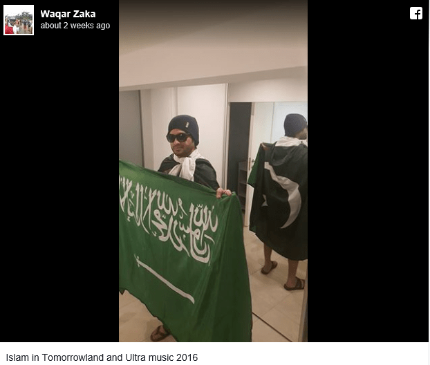 Waqar Zaka Takes Saudia's Flag to Tomorrowland!