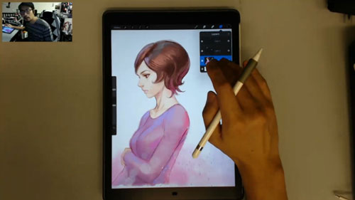 ArtGerm's artist review of iPad Pro and Apple Pencil Parka Blogs