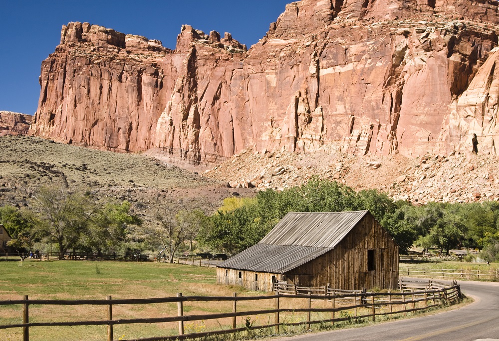 Gifford Farm House and Fruita Barn in Capitol Reef National Park