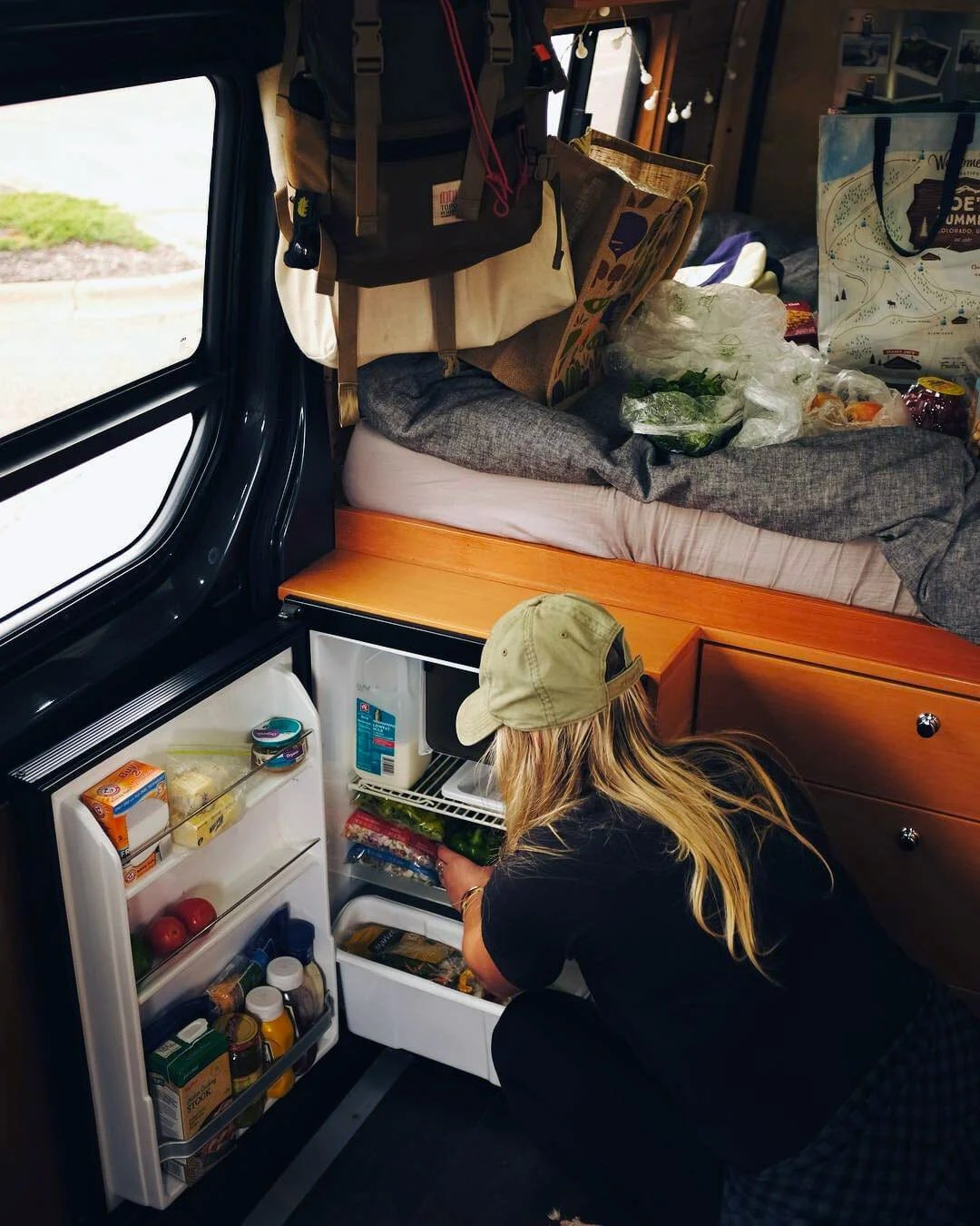 Keeping Food Cold With A Conversion Van Refrigerator