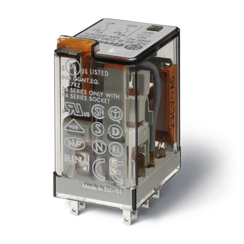 Finder 7A 4 Pole 110VDC Changeover Relay 55.34.9.110.0040