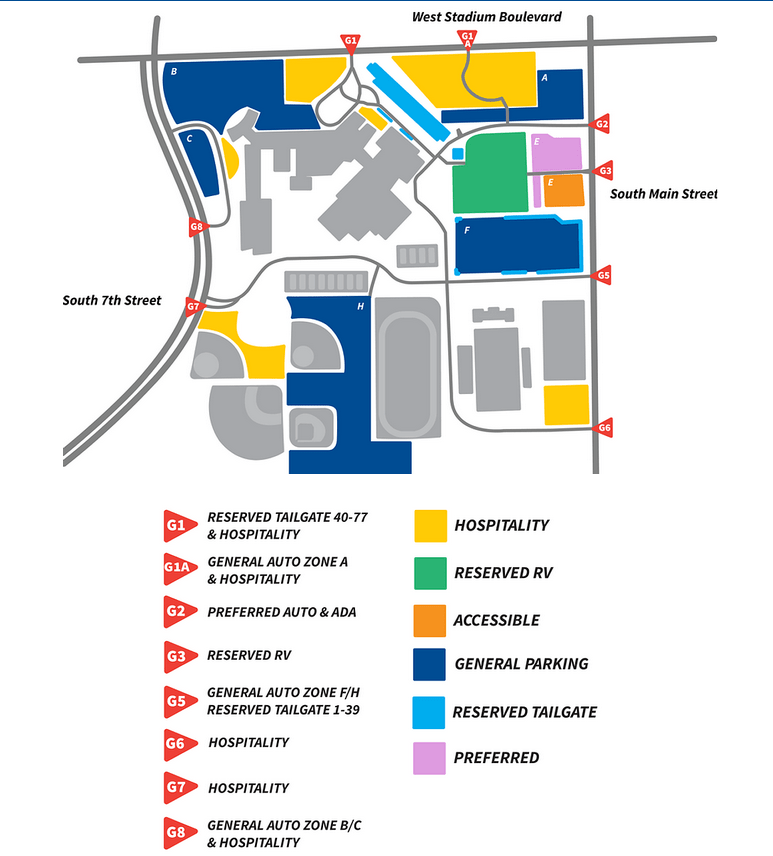 Pioneer High School Parking Map