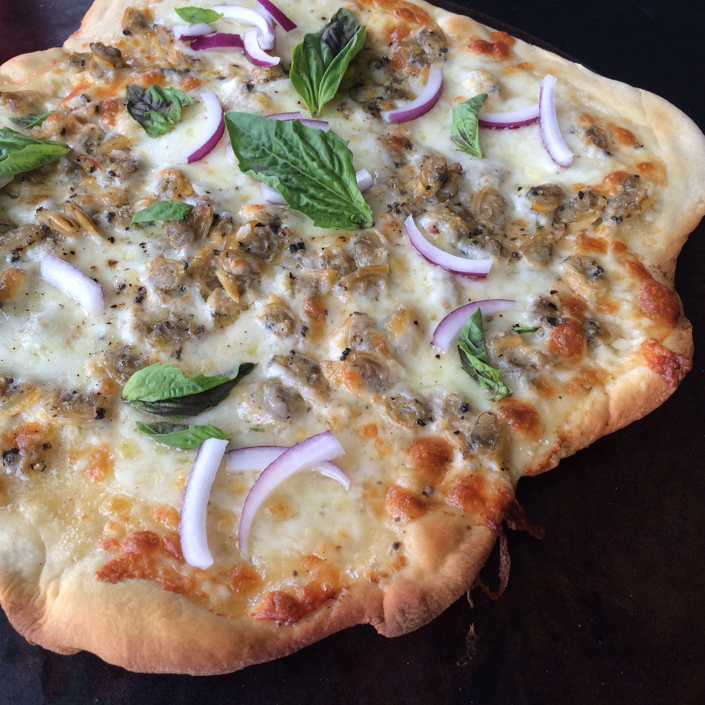 White Clam Pizza! Parmesan Princess