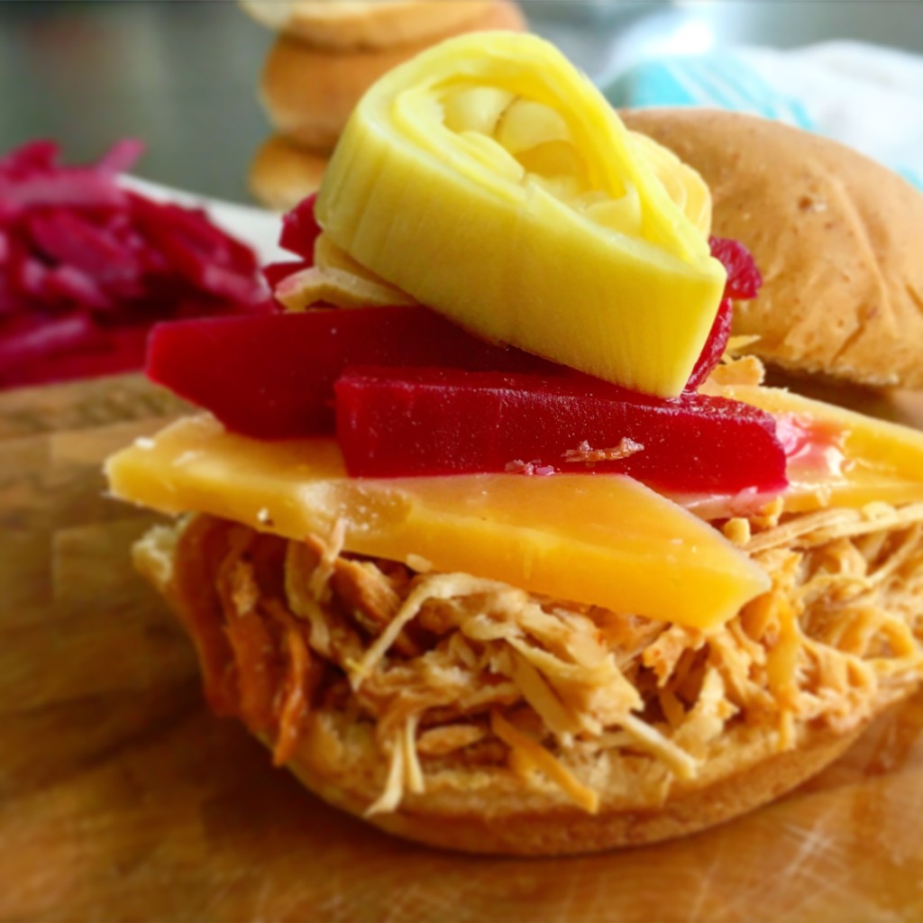 Whiskey Brown Sugar Pulled Chicken Sliders! Parmesan Princess