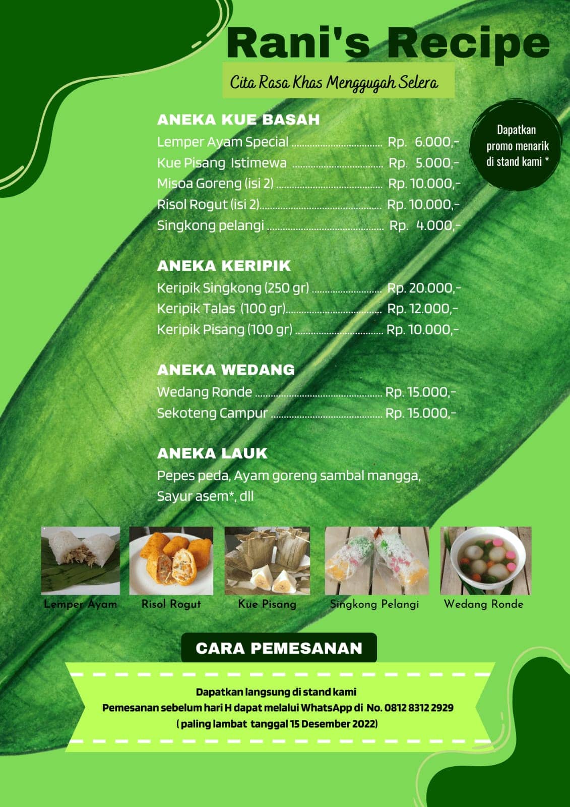 Rani's Recipe Paroki Pulo Gebang KAJ