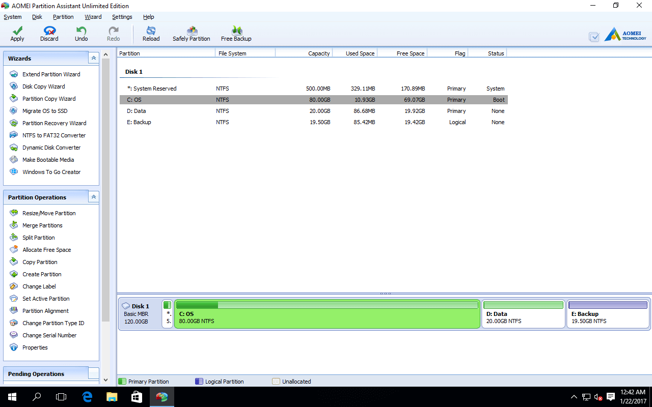 Easy method to add space to C drive in Windows Server 2016.