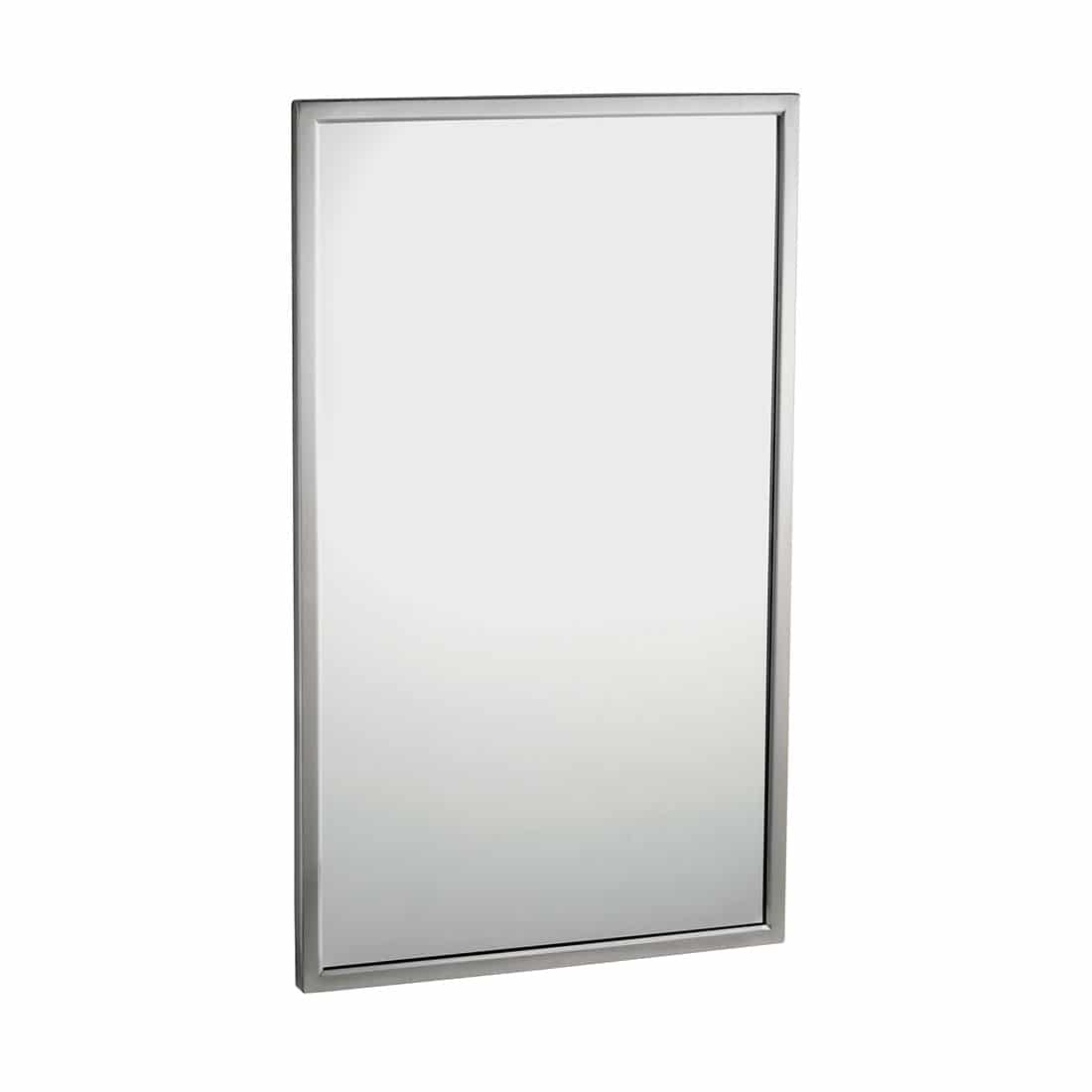 Bobrick Glass Mirror with Stainless Frame B290 Partition Plus