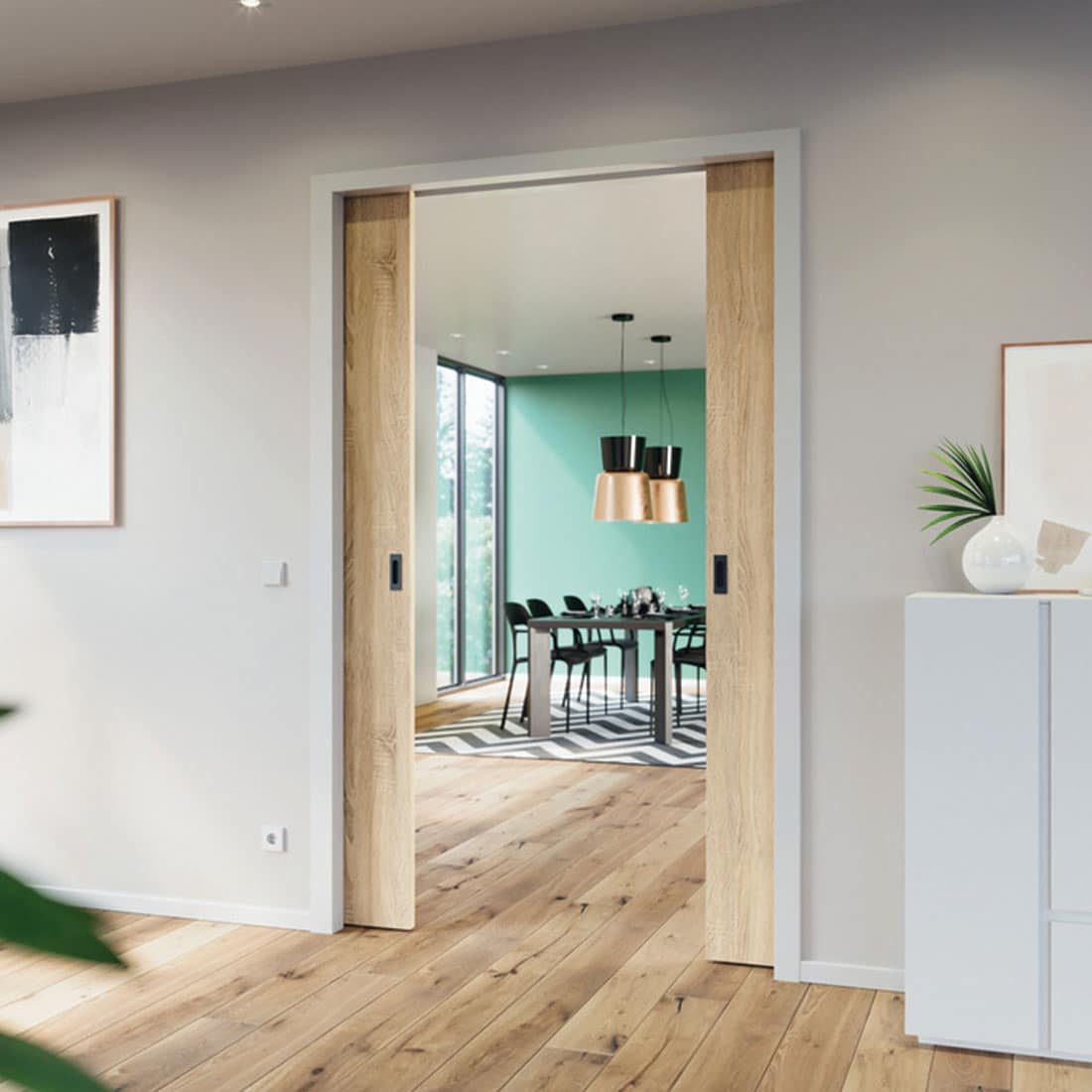 Hawa Junior 80/Z Sliding Door Kit Swiss Made Partition Plus