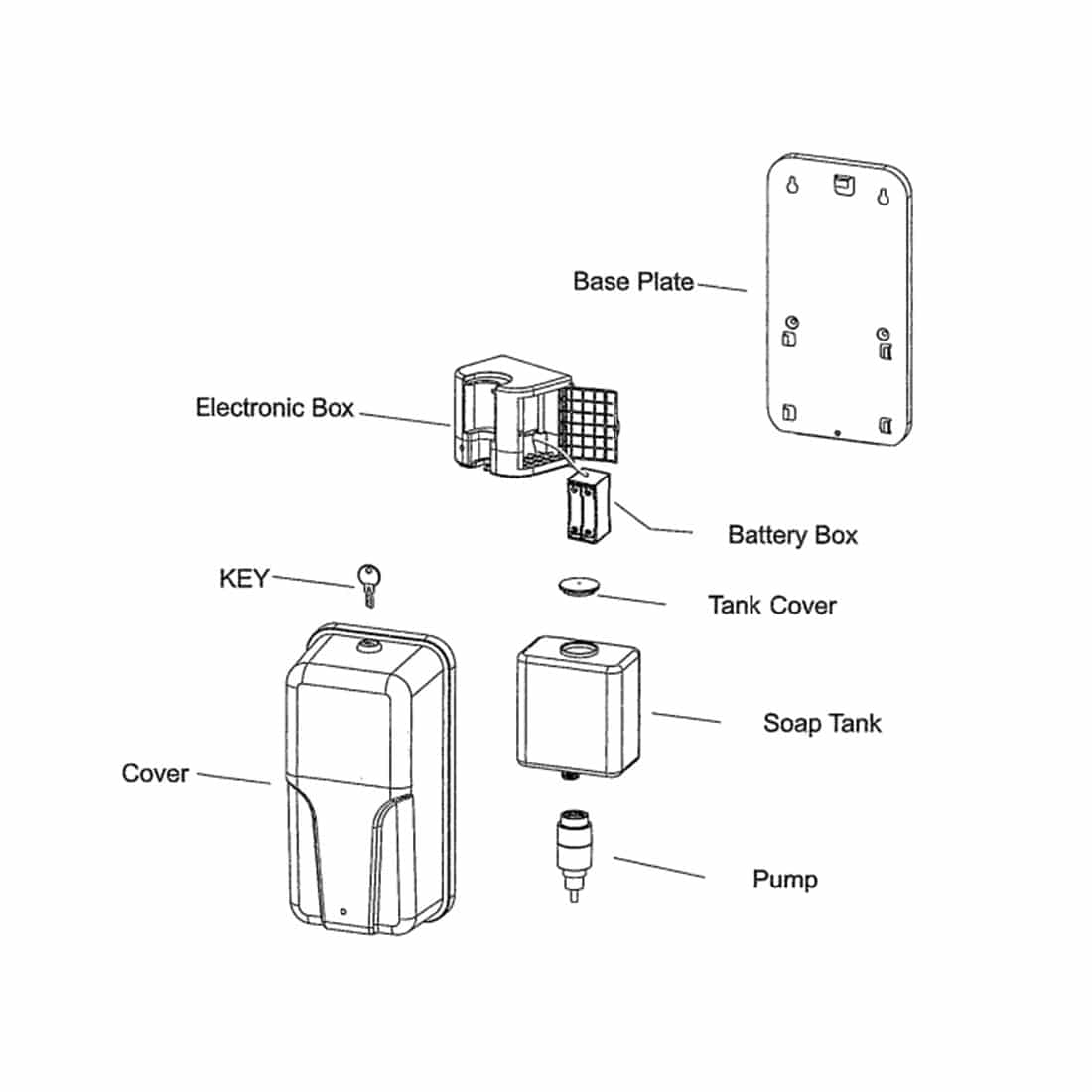 ASI Roval Auto Foam Soap Disp. 20365 Partition Plus