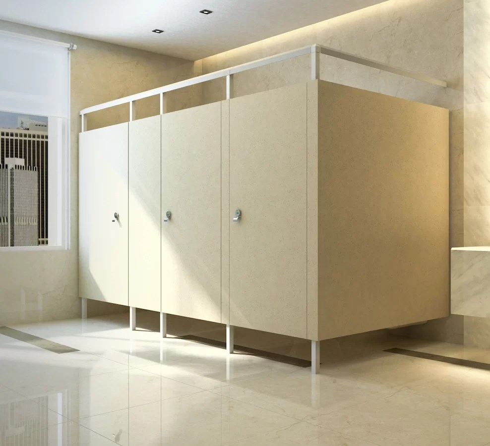 Solid Plastic Bathroom Partitions at Partitions Plus