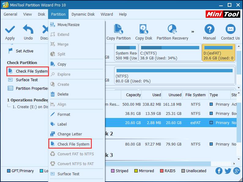 How to Check File System MiniTool Partition Wizard Tutorial